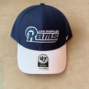 47 Brand Los Angeles Rams Blue and White Hat